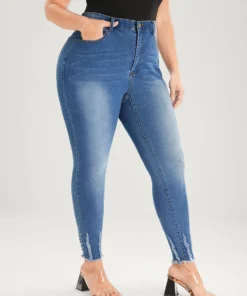 Skinny Very Stretchy Mid Rise Medium Wash Pocket Jeans -Clothing Shop 4 73303544 926b 4cd3 8c1f cff971689639