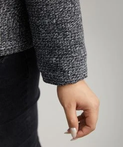 Plain Textured Buckle Detail Coat -Clothing Shop 500414548 cu