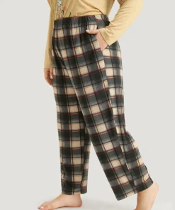 Halloween Plaid Pocket Elastic Waist Sleep Pants 10 Halloween Plaid Pocket Elastic Waist Sleep Pants -Clothing Shop 501288092 xw