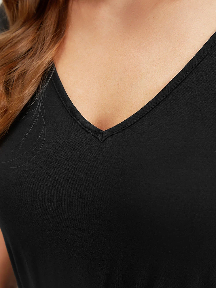 Striped Contrast V Neck Pocket Elastic Waist Jumpsuit 7 Striped Contrast V Neck Pocket Elastic Waist Jumpsuit - Image 5