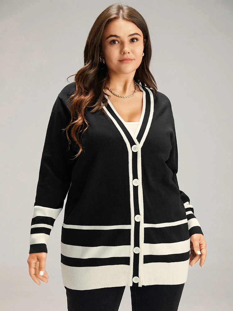 Supersoft Essentials Anti-Pilling Contrast Button Up Cardigan 5 Supersoft Essentials Anti-Pilling Contrast Button Up Cardigan - Image 3