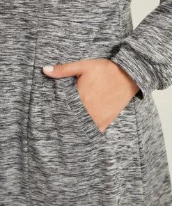 Plain Heather Zipper Pocket Hooded Jacket -Clothing Shop 505885271 ip fdfd2bf4 3dca 4635 befc e5b03224104e