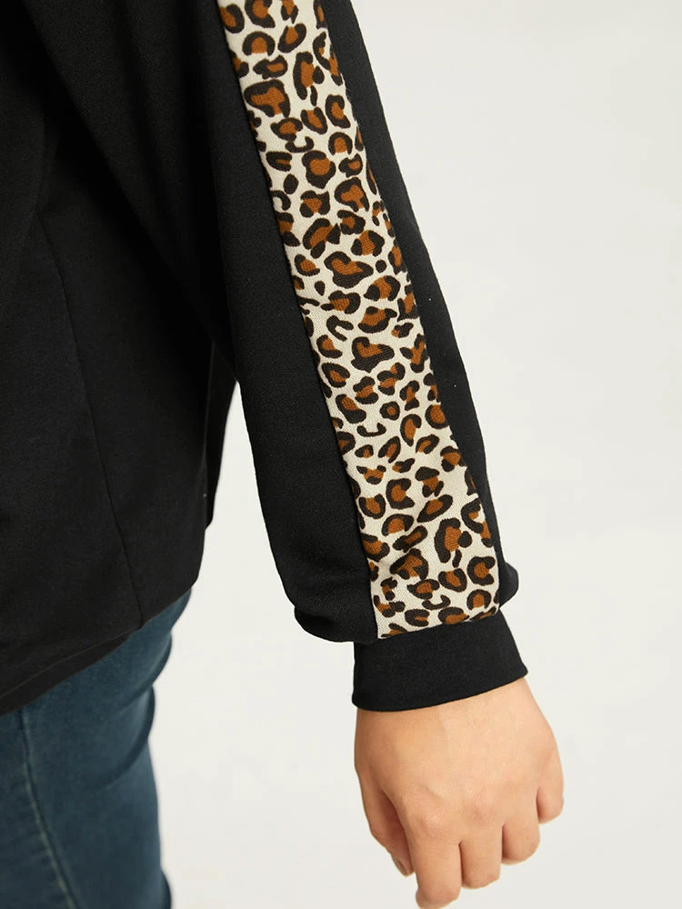 Leopard Print Patchwork Zipper Pocket Jacket 9 Leopard Print Patchwork Zipper Pocket Jacket - Image 7