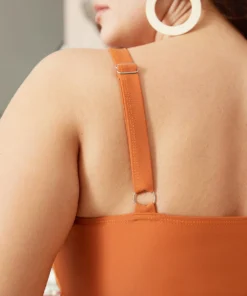 Surplice Neck Buckle Detail Ruched Front One Piece Swimsuit -Clothing Shop 506841751 hs 4db54b89 f375 4316 aeff 02838543ddff