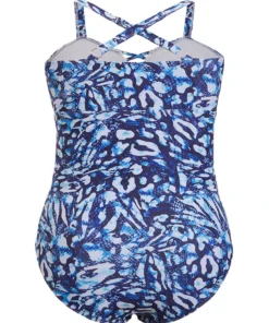 Leopard Print Ruched Crisscross Front One Piece Swimsuit -Clothing Shop 512629852 ec fc380eb6 818f 4810 bed6 d51c3bff8a17