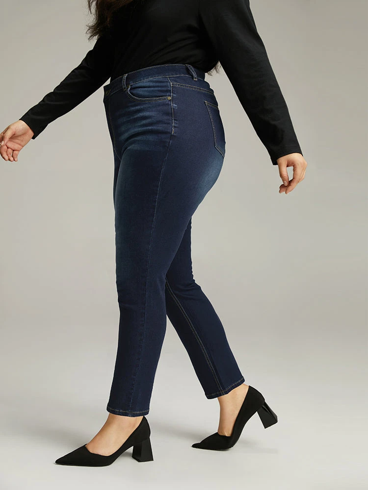 Plain Skinny Straight Leg Jeans 7 Plain Skinny Straight Leg Jeans - Image 5
