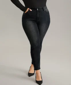 Leopard High Stretch Skinny Jeans