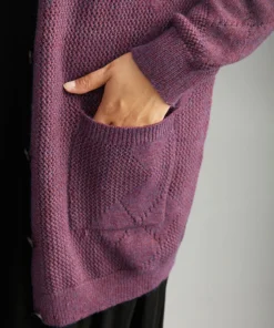 Geometric Heather Pocket Button Up Cardigan 14 Geometric Heather Pocket Button Up Cardigan -Clothing Shop 518179486 tg