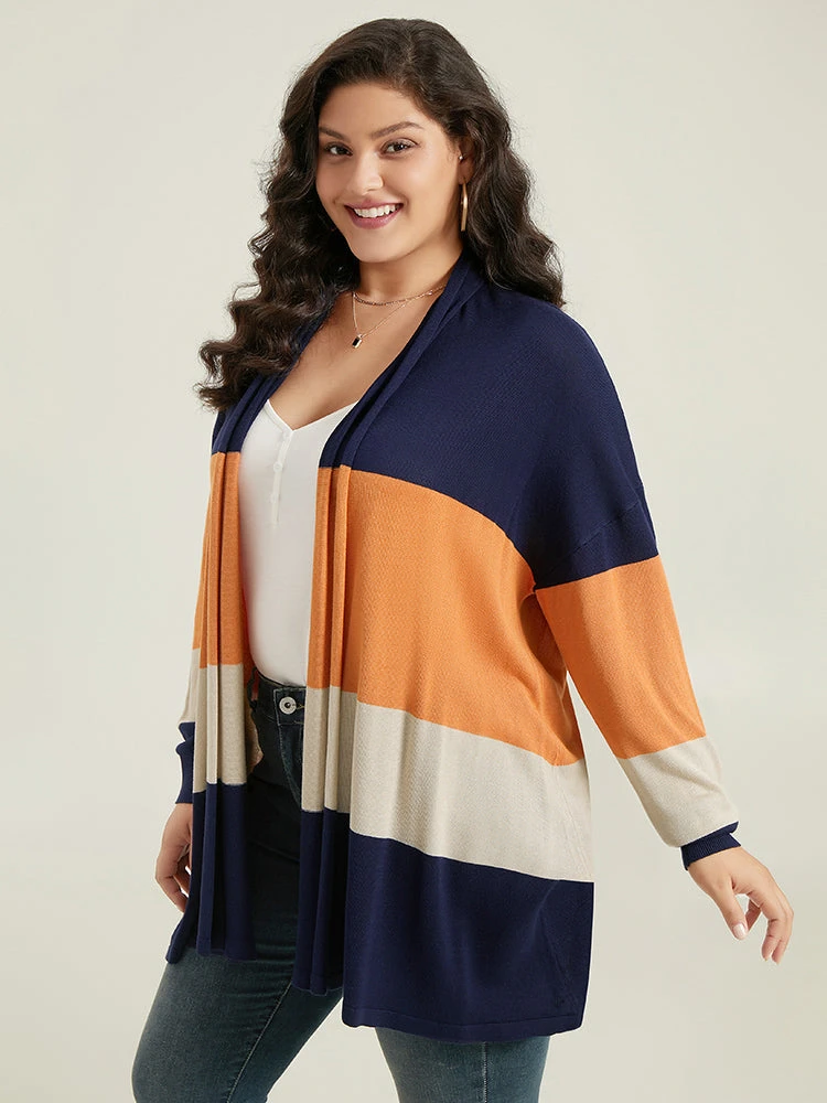 Supersoft Essentials Colorblock Contrast Cardigan 7 Supersoft Essentials Colorblock Contrast Cardigan - Image 5