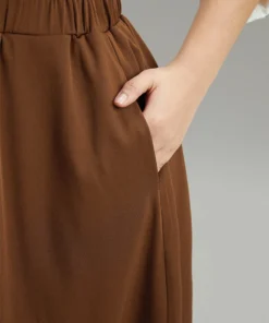 Elastic Waist Button Detail Frill Trim Overall Skirt -Clothing Shop 519281119 rw ef6024b3 42a9 4981 b927 c20aab42e6a4