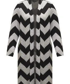 Geometric Pocket Patchwork Maxi Kimono 15 Geometric Pocket Patchwork Maxi Kimono -Clothing Shop 519340992 pk