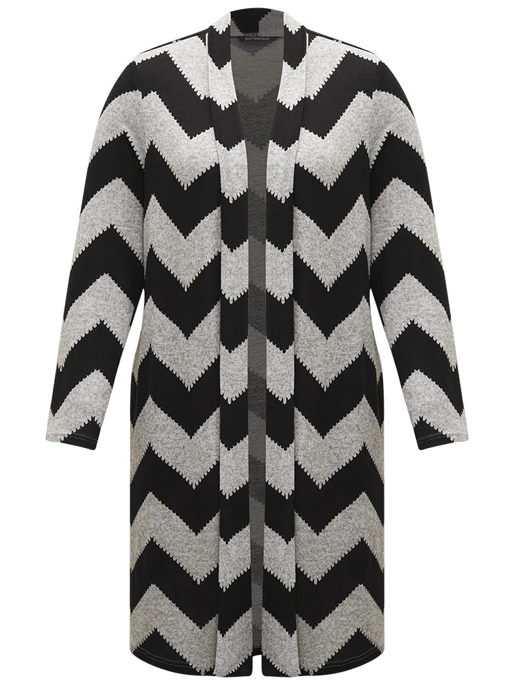 Geometric Pocket Patchwork Maxi Kimono 9 Geometric Pocket Patchwork Maxi Kimono - Image 7