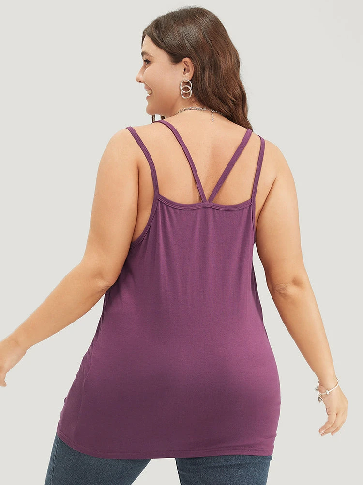 Solid Twist Hem Cami Top 4 Solid Twist Hem Cami Top - Image 2