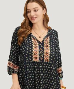 Bandana Tassels Lantern Sleeve Ruffle Pocket Keyhole Neck Dress -Clothing Shop 521971722 iw ecda8eee fc32 4bb5 a9cf ae664559bc5b