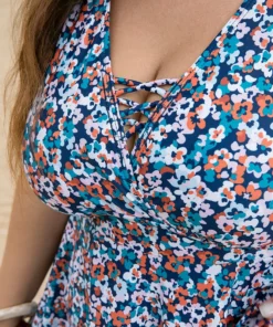 Ditsy Floral Wrap Crisscross Swim Dress 22 Ditsy Floral Wrap Crisscross Swim Dress -Clothing Shop 522507658 mp