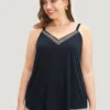 Solid Adjustable Straps Webbing Patchwork Cami Top -Clothing Shop 524549829 it 3124b03a beee 4c4b b6ac fae64291379e