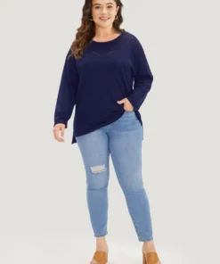 Supersoft Essentials Solid Split Side Patchwork Pullover 18 Supersoft Essentials Solid Split Side Patchwork Pullover -Clothing Shop 525967636 ws e192931b 33f2 42a5 a5f4 fe8eb0ee5c72