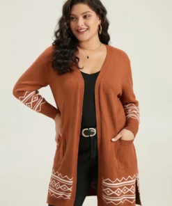 Supersoft Essentials Bandana Split Side Cardigan -Clothing Shop 528943837 xr
