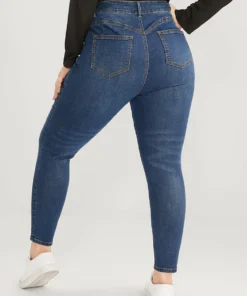 Skinny Moderately Stretchy High Rise Dark Wash Distressed Ankle Jeans -Clothing Shop 530550424 th 4d7b3faf 932c 4820 aa84 5193b7d08e3a