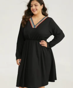 Supersoft Essentials Contrast Webbing Pocket Dress -Clothing Shop 531135574 nf