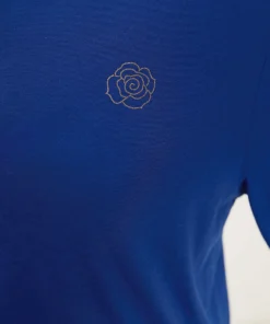 Floral Glitter Crew Neck Sleep Top -Clothing Shop 532382714 ji