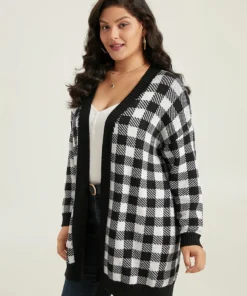 Supersoft Essentials Plaid Elastic Cuffs Cardigan 14 Supersoft Essentials Plaid Elastic Cuffs Cardigan -Clothing Shop 53241428 qs
