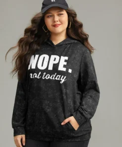 Letter Vintage Hooded Pocket Sweatshirt -Clothing Shop 534177074 js 47d9f99a 75c6 44d3 bd77 7dc4eb7f6b0f