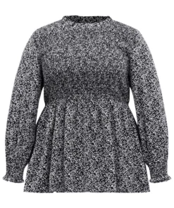 Ditsy Floral Stand Collar Shirred Frill Trim Blouse 25 Ditsy Floral Stand Collar Shirred Frill Trim Blouse -Clothing Shop 53637136 ip 51f121d3 735c 430e bdc8 83249939cfcc