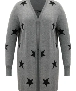 Supersoft Essentials Star Print Open Front Cardigan -Clothing Shop 538249391 cx