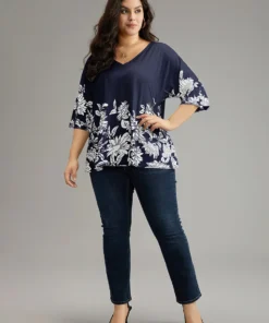 Boho Print V Neck Cut Out Blouse -Clothing Shop 54053789 hu 70e71a3d 1313 4956 9163 9a67aeca0e37