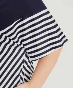 Supersoft Essentials Striped Patchwork Pocket Batwing Sleeve Dress -Clothing Shop 541239998 lb d4d57c13 b610 42e3 92bb 06ccfc656ddb