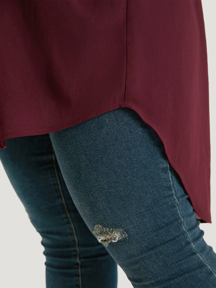 Floral Embroidered Mesh High Low Hem Kimono 9 Floral Embroidered Mesh High Low Hem Kimono - Image 7