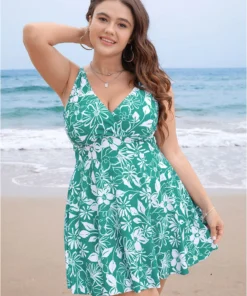 Floral Sculpt Waist V Neck Ruffle Hem Swim Dress 28 Floral Sculpt Waist V Neck Ruffle Hem Swim Dress -Clothing Shop 547365319 tc 524e9419 30bf 4dff 8bf4 c5426a8c0e92