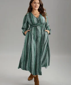 Bandana Print Wrap Shirred Dress -Clothing Shop 547934746 uj b396e338 d9ba 4874 880f f944a753a084