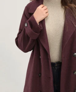 Solid Suit Collar Pocket Double Breasted Blazer -Clothing Shop 548787001 no e7caa8df 6052 4c42 a7c3 6e53a4fc1432