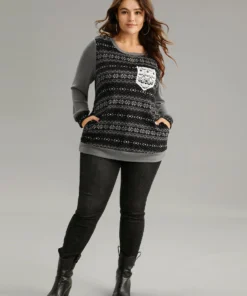 Boho Print Patchwork Lace Panel T-shirt -Clothing Shop 55467969 ak