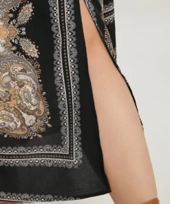 Bandana Print Split Side Tassels Ties Dress -Clothing Shop 559738385 bu a219f838 0f92 43dc 9fe3 76a5ed722351