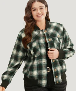 Halloween Plaid Pocket Button Up Contrast Patchwork Jacket 14 Halloween Plaid Pocket Button Up Contrast Patchwork Jacket -Clothing Shop 561162124 gr ee2c01f4 932a 4d60 8384 65273a1da713