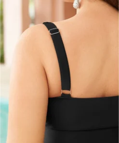 Plant Print Crossover Front Ruched Tankini Top -Clothing Shop 561183967 gr 2ffafc4e 05c2 4762 8752 8a89156d3fe8