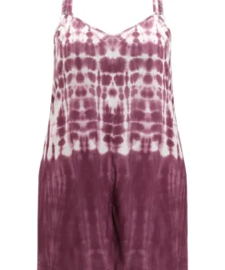 Tie Dye Pocket Adjustable Straps Cami Jumpsuit -Clothing Shop 561203345 rs