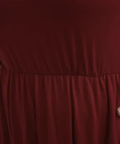 Solid Lace Pocket Arc Hem Sleep Dress -Clothing Shop 566820896 dk 1ab79bca 537b 4bdc a9e4 0ce080224f27