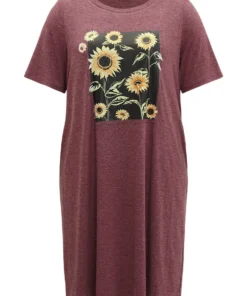 Supersoft Essentials Floral Print Pocket Crew Neck Dress -Clothing Shop 56706344 kj cc515f60 ba4d 499e 829a 63613871ecf9