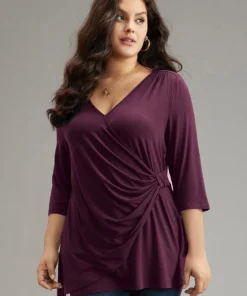 Supersoft Essentials Crossover Pleated T-shirt -Clothing Shop 570551513 bh d637ad83 8391 402d 9ef7 fbc742388ae8