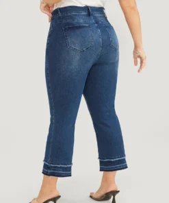 Bootcut Very Stretchy High Rise Dark Wash Fringe Detail Jeans -Clothing Shop 571112864 zb 5514959d e318 4831 8cde 2eb9f028c8e1