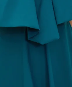 Halter Neck Buckle Ruffle Tiered One Piece Swimsuit -Clothing Shop 572534292 um