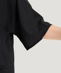 Plain Laser Cut Open Front Scalloped Trim Kimono 15 Plain Laser Cut Open Front Scalloped Trim Kimono -Clothing Shop 576099754 zr