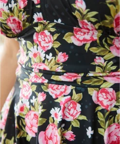 Floral Print V Neck Empire Waist Ruffle Hem Swim Dress 15 Floral Print V Neck Empire Waist Ruffle Hem Swim Dress -Clothing Shop 578504013 cn