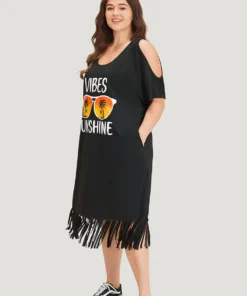 Supersoft Essentials Tropical Print Pocket Cold Shoulder Tassel Trim Dress 12 Supersoft Essentials Tropical Print Pocket Cold Shoulder Tassel Trim Dress -Clothing Shop 580147719 ih 39dcba24 6e9f 4643 9b9d 06cadcf530a1