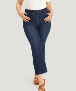 Plain Button Fly High Rise Bootcut Jeans 14 Plain Button Fly High Rise Bootcut Jeans -Clothing Shop 581268962 yz