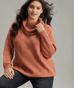 Plain Plisse Turtle Neck Loose Pullover -Clothing Shop 582022866 ff 0ad8808c 68a7 4c46 8c6e 8ae03edd2012